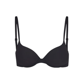 Black bra on a white background