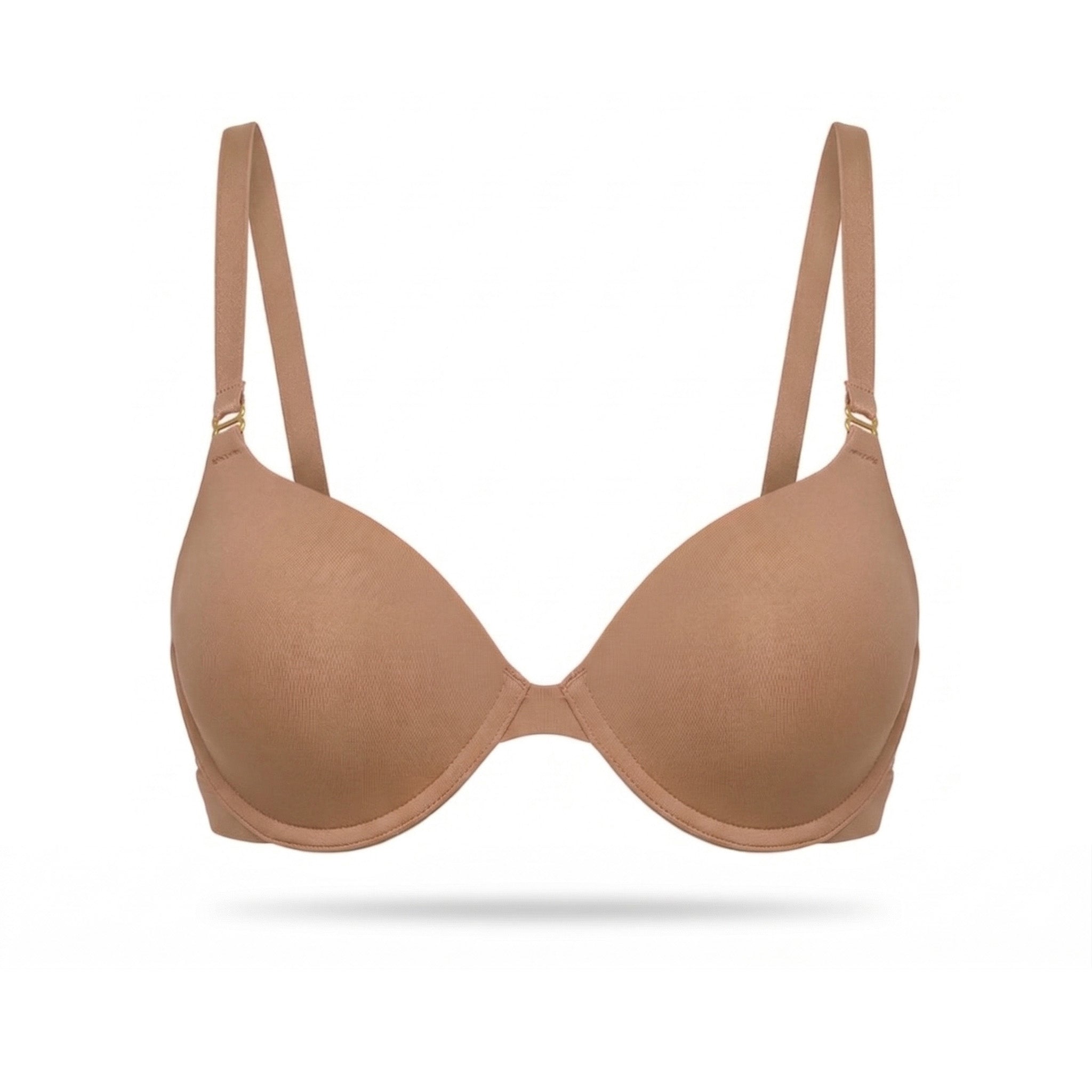 Brown bra on a white background
