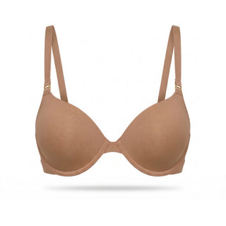 Brown bra on a white background