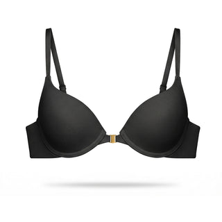 Black bra on a white background