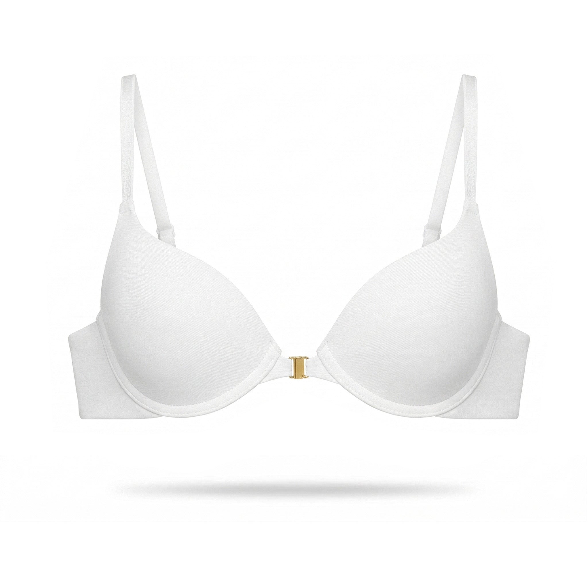 White bra on a white background