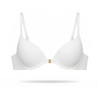 White bra on a white background