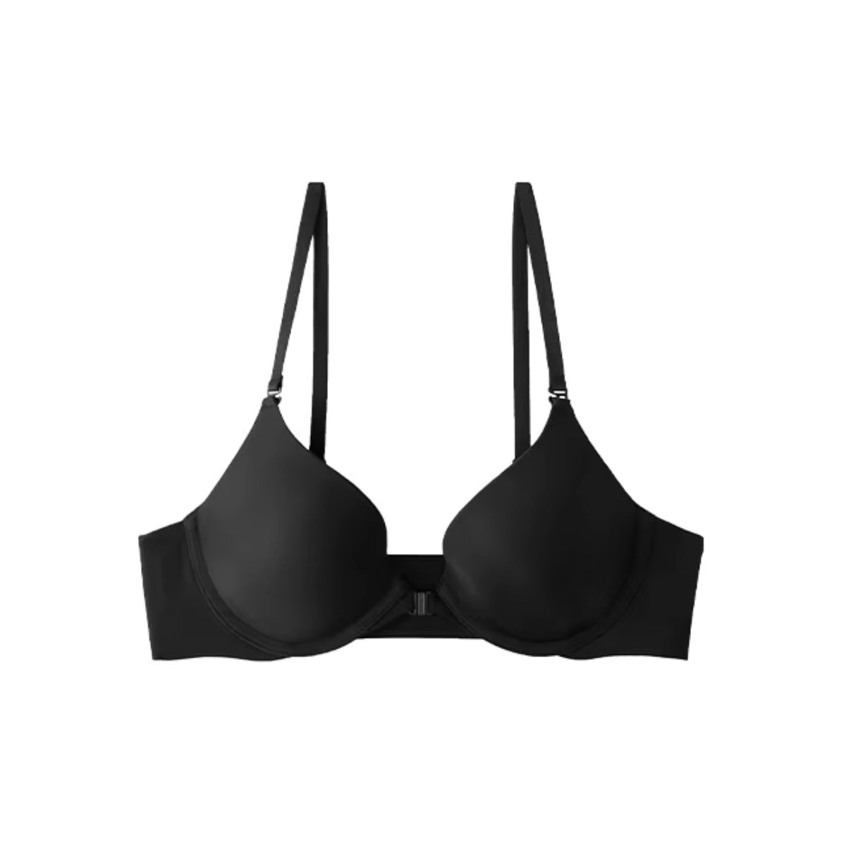 Black bra on a white background
