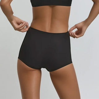 Boy Short Black on white BG