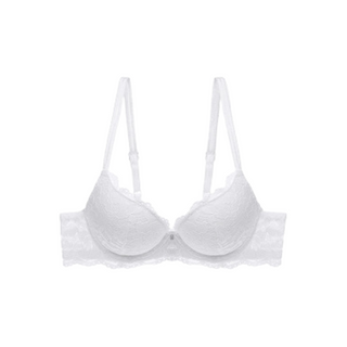 White bra on a white background