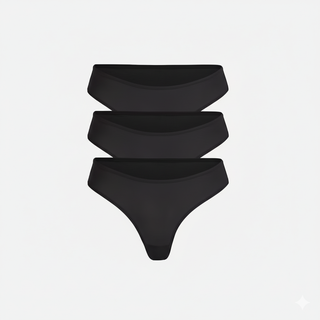 Classic Thong Preset 3-Pack Black